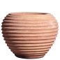 Preview: Großer Terracotta Pflanztopf mit Rillen - Palla Rigata