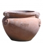 Preview: CACHEPOT ETRUSCO – Großer etruskischer Terracottatopf aus Impruneta mit breitem Rand von Poggi Ugo