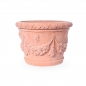 Preview: Niedriger verzierter Terracottatopf - Vaso culaicchione