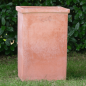 Preview: hoher Blumenkasten Terracotta