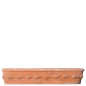 Preview: Ovaler Balkonkasten aus Impruneta Terracotta – handgefertigt und frostfest