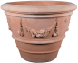 Preview: Vaso Festonato – klassischer Terracottatopf aus Impruneta