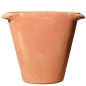 Preview: Vaso Pejrone a parete – eleganter Wandtopf für Rosen aus Impruneta-Terracotta