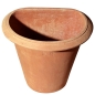 Preview: Vaso Pejrone a parete – eleganter Wandtopf für Rosen aus Impruneta-Terracotta