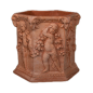 Preview: Terracotta Vase mit Engel