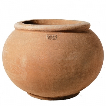 Grosser bauchiger Terracottatopf - Cachepot Grande Con Orlo