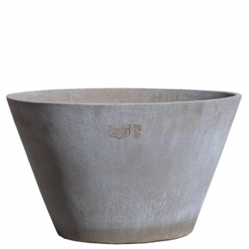 Moderner grauer Pflanzkübel Terracotta - Vaso Guscio grau