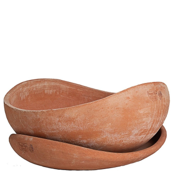 Moderne Terracottakombination aus Impruneta – exklusiver Pflanztopf für stilvolle Gärten