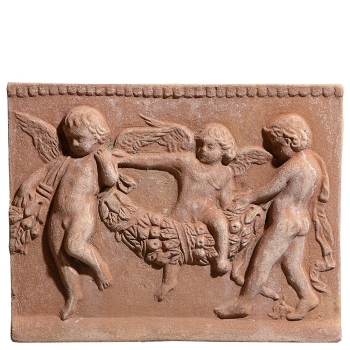 Preview: Particolare Danza Robbiana – Impruneta Terracotta Relief nach Andrea della Robbia