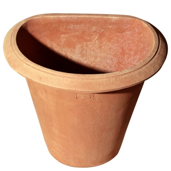 Vaso Pejrone a parete – eleganter Wandtopf für Rosen aus Impruneta-Terracotta