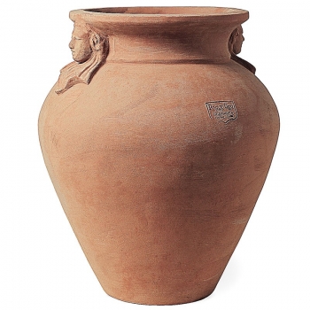 Terracottakrug mit Maken - Orcio Etrusco Con Maschere