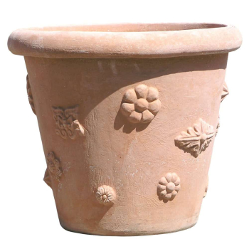VASO CAMELIA CON BORCHIE – klassischer Terracottatopf aus Impruneta von Poggi Ugo
