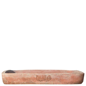Eckiger Unterteller aus original Impruneta-Terracotta