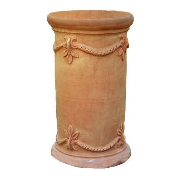Säule mit Kordel Terracotta