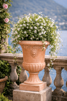 Preview: Terracotta Pokal aus Impruneta im Stil der Medici – handgefertigt, frostfest und klassisch toskanisch