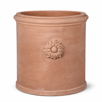 Schlichter Wandtopf aus Impruneta-Terracotta – zeitlose Eleganz für Garten und Terrasse