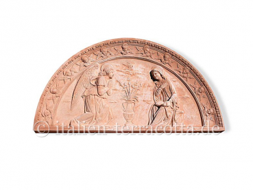 Relief Terracotta Verkündigung - Annunziata Robbiana