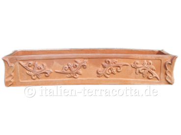 Terracotta Kasten mit Blättern - Cassetta Foglia