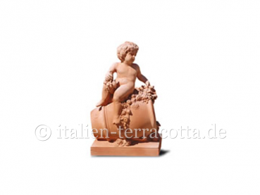 Terracotta Putte für den Garten - Putto Su Orcio
