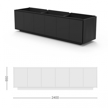 Moderne Outdoorküche mit 3 Modulen - Tikal by Talenti