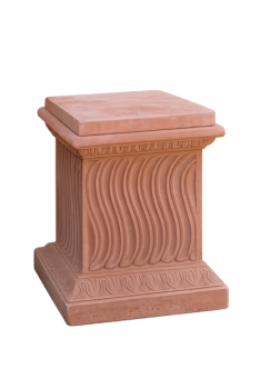 Säule aus original Impruneta mit Kannelluren