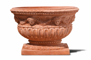 ovaler Pflanzkübel Terracotta