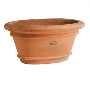 Impruneta Kübel Terracotta oval - Tinozza Ovale Liscia