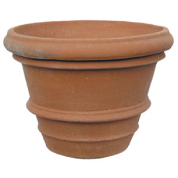 Terracotta Blumentopf - Vaso orlato