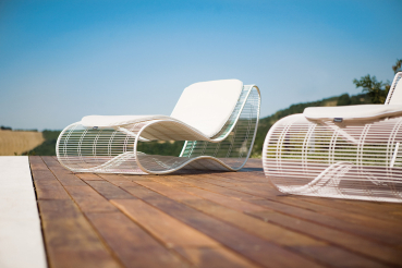 Preview: Design-Sonnenliege aus Aluminium – modern, wetterfest und komfortabel Breez 2.0