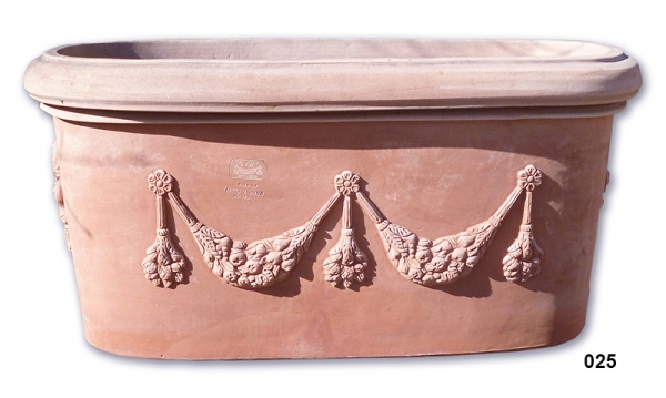 Großer Impruneta Terracotta Pflanzkübel - Tinozza