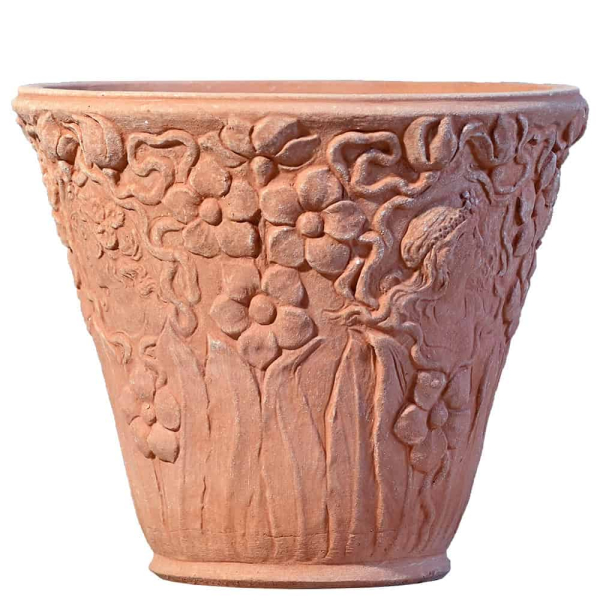 verzierter Pflanztopf