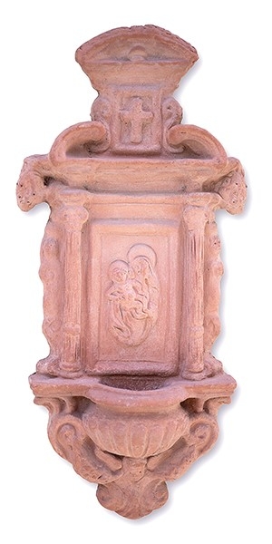 Terracotta Weihwasserbecken  - Aquasantiera Piccola