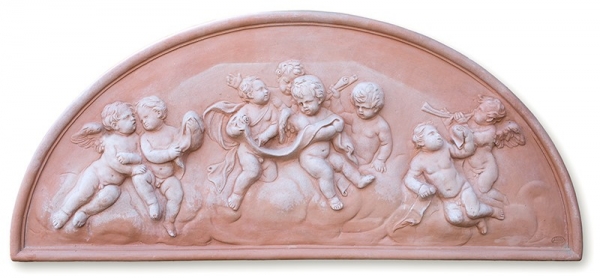 Quadro Lunotto Putti