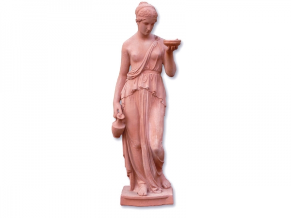 Edle Terracotta Statue - Hebe Portatrice