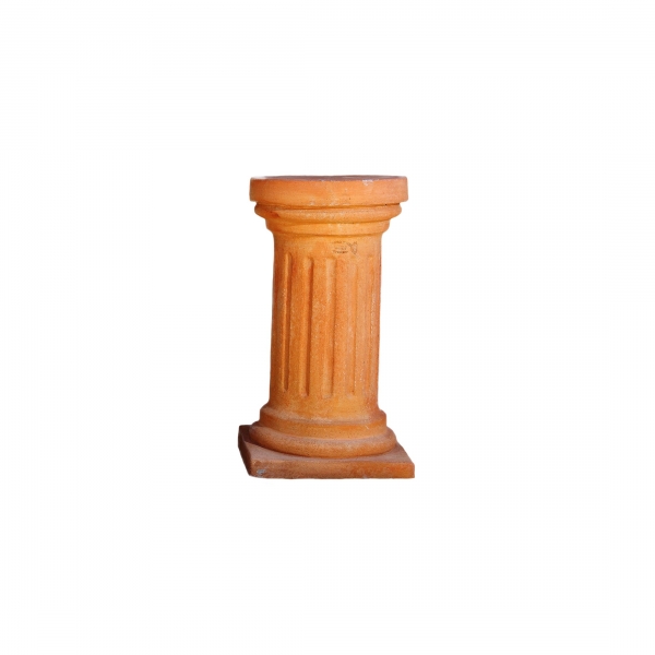 Terracotta Säule mit Rillen