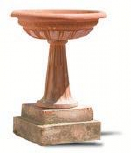 Charmanter Terracotta Brunnen - Fontana Piccolo Piatto