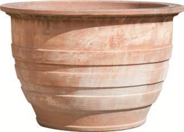 Riesiger schlichter Terracotta Topf