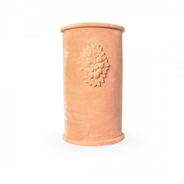 Rosentopf Terracotta Zylinder - Cilindro alto festonato