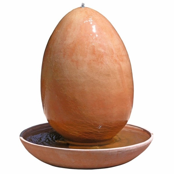 Moderner Design Terracotta Brunnen - Fontana Uovo Con Pompa