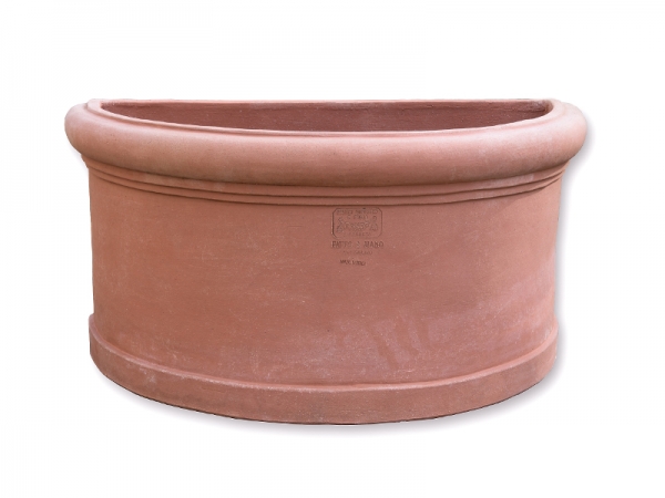 Schlichter Impruneta Terracotta Wandropf - Pilone Basso Liscio