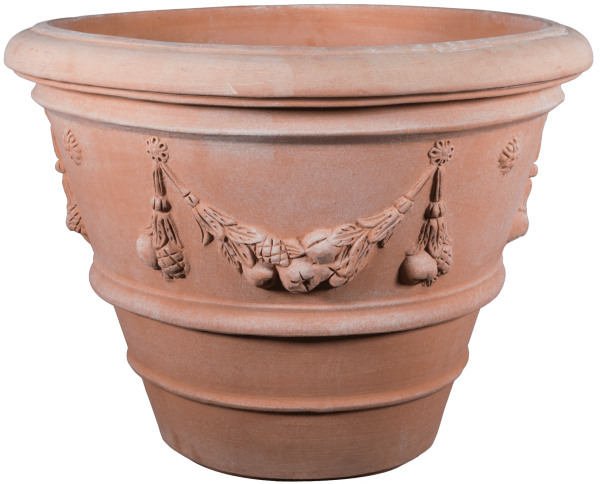 Vaso Festonato – klassischer Terracottatopf aus Impruneta