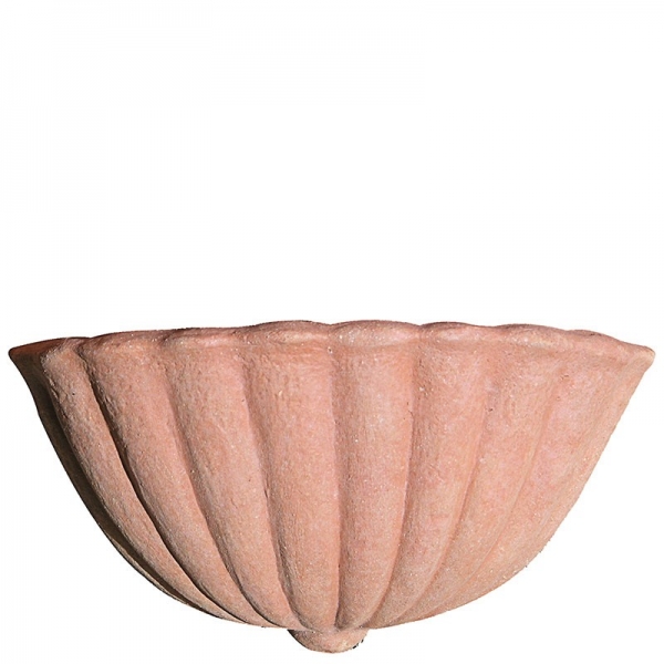 Eleganter Impruneta Terracotta Wandtopf - Tasca baccellata