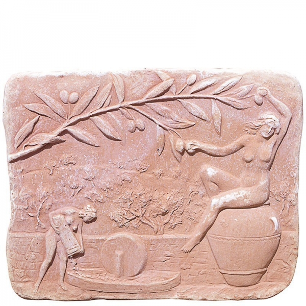 Terracotta Relief - La Francitura Delle Olive