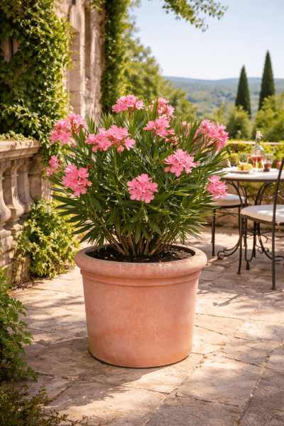 Terracotta Topf für Olivenbäume - Cilindro con bordo