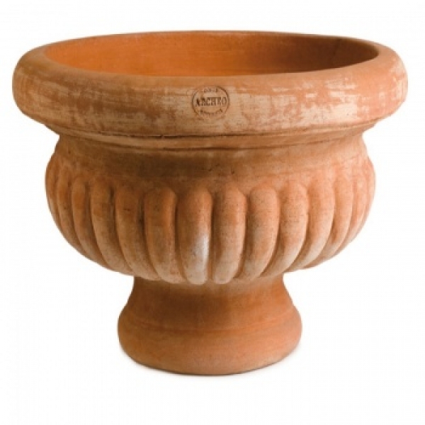 Terracotta Pokal mit Rillen - Ciotola Baccellata