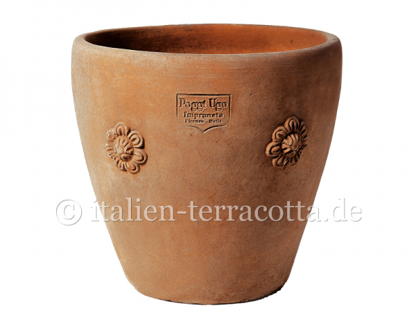 Blumentopf Impruneta mit Rosette Cachepot Con Rosette