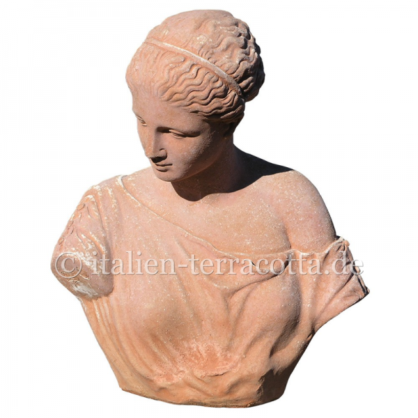 Terracotta Figur - Busto Di Artemide Di Gabi