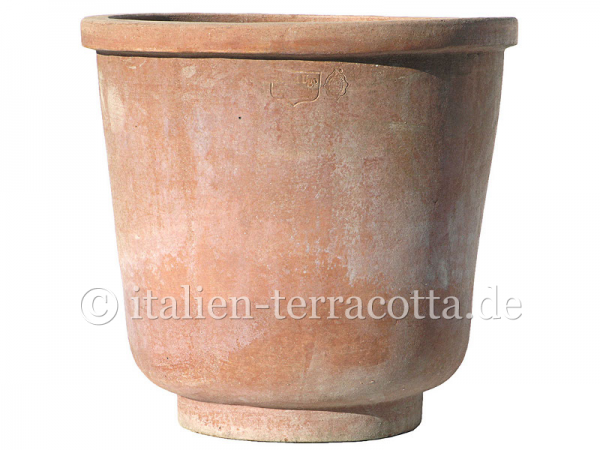 Schlichter Terracottatopf mit Fuß - Vaso con piedino liscio