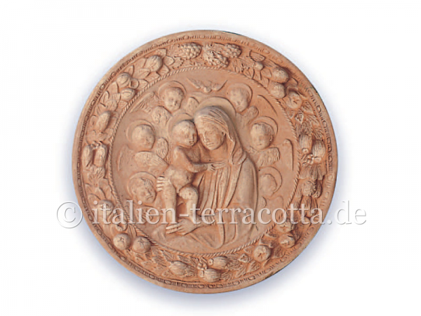 Impruneta Reliaf - Madonna mit dem Kinde und 6 Engeln