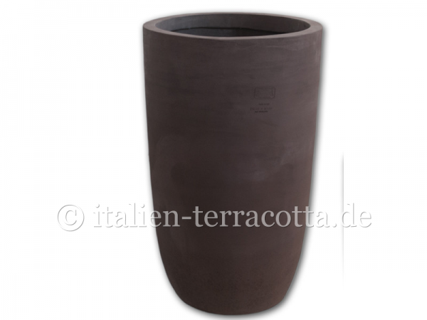 Moderner grauer Terracotta Topf - Altea grau